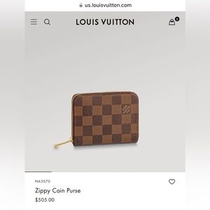 Authentic Used Louis Vuitton wallet coin purse